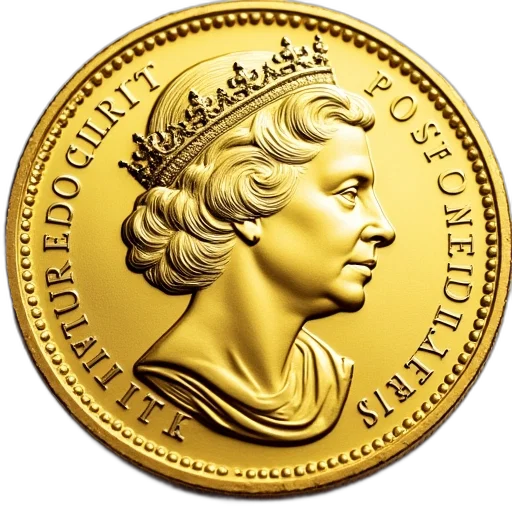 crown, 2005, proof, gold, quarter, sovereigns transparent PNG cut-out