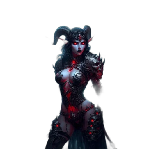 creature, concept art, fantasy art, comic book art, pixel art, dark, red, graveyard transparent PNG cut-out