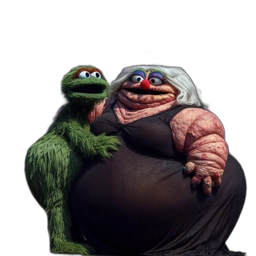 creature, food, dress, animal, concept art, photorealistic, oscar, grouch transparent PNG cut-out