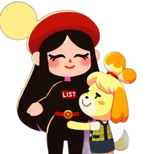 staff, hat, pixel art, cartoon, concept art, anime, red, golden transparent PNG cut-out