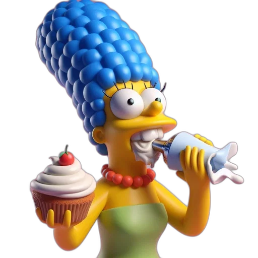 food, hat, staff, creature, 3d render, concept art, photorealistic, vaporwave transparent PNG cut-out