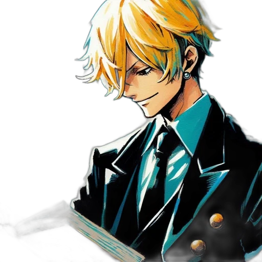 staff, face, mask, jacket, concept art, comic book art, pixel art, anime transparent PNG cut-out