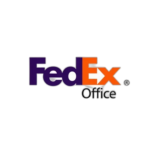 logo, fedex, office, featuring, iconic, purple, orange, color transparent PNG cut-out