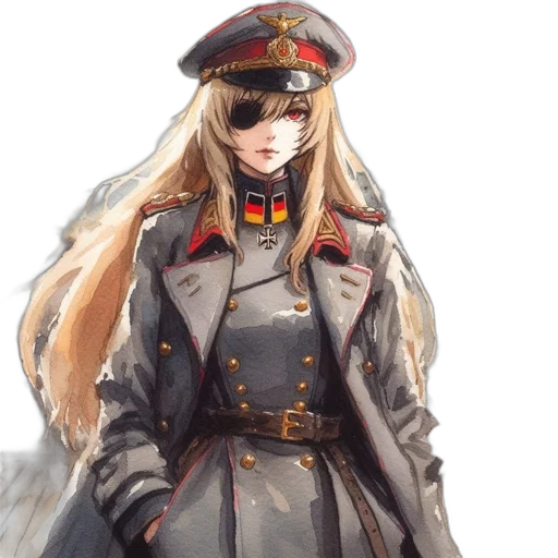staff, hat, jacket, dress, anime, concept art, pixel art, fantasy art transparent PNG cut-out