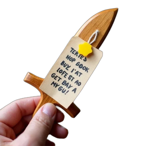 staff, weapon, sword, umbrella, 3d render, wooden, toy, paper transparent PNG cut-out