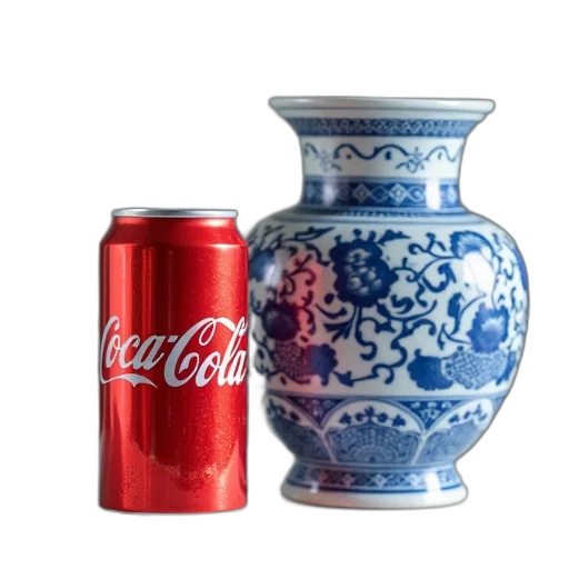 bottle, food, photorealistic, 3d render, concept art, vaporwave, blue, red transparent PNG cut-out
