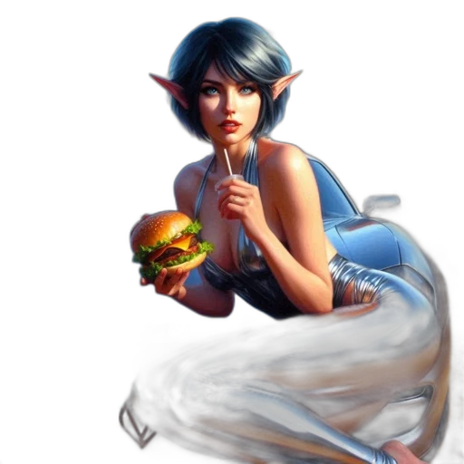 staff, dress, food, fantasy art, concept art, pixel art, photorealistic, female transparent PNG cut-out