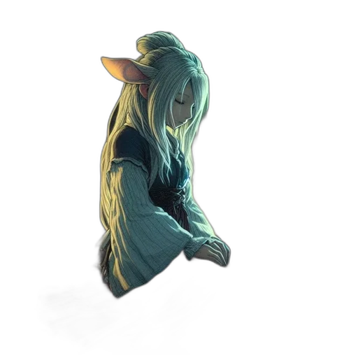 mask, creature, dragon, staff, concept art, fantasy art, watercolor, pixel art transparent PNG cut-out