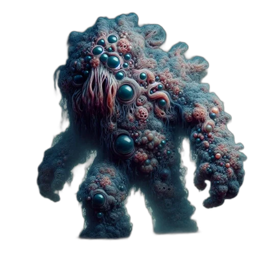 creature, animal, hair, staff, concept art, 3d render, photorealistic, fantasy art transparent PNG cut-out