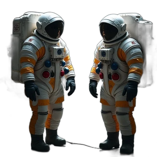 jacket, robot, mask, staff, concept art, 3d render, pixel art, comic book art transparent PNG cut-out