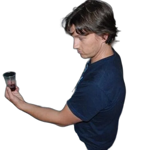 staff, bottle, hair, weapon, man, pours, wine, into transparent PNG cut-out