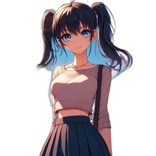 dress, jacket, face, staff, anime, cartoon, pixel art, concept art transparent PNG cut-out