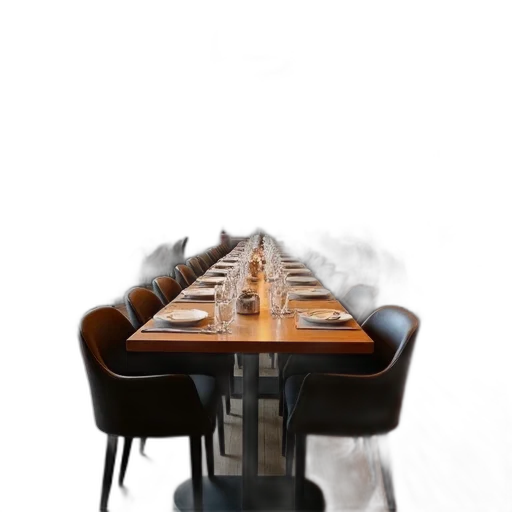 furniture, staff, food, dress, 3d render, photorealistic, concept art, spacious transparent PNG cut-out