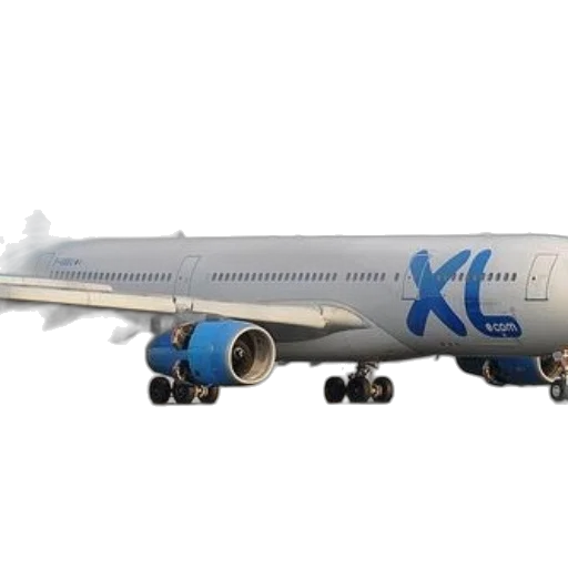 3d render, photorealistic, airlines, airplane, runway, blue, white, colors transparent PNG cut-out