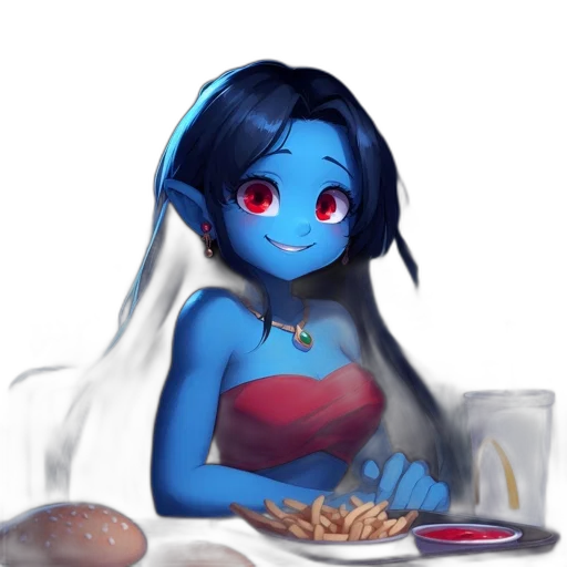 food, robot, creature, concept art, fantasy art, pixel art, anime, underwater transparent PNG cut-out