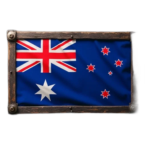 australian, flag, metal, frame, stock, vector, 223334535 transparent PNG cut-out