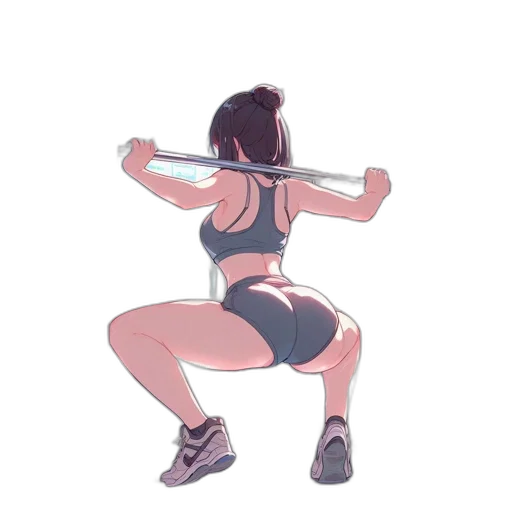 watercolor, concept art, pixel art, cartoon, pastel, neon, animated, woman transparent PNG cut-out