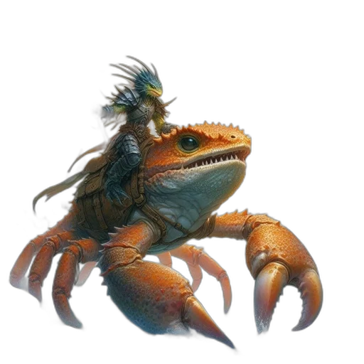 dragon, creature, animal, crown, concept art, photorealistic, 3d render, fantasy art transparent PNG cut-out