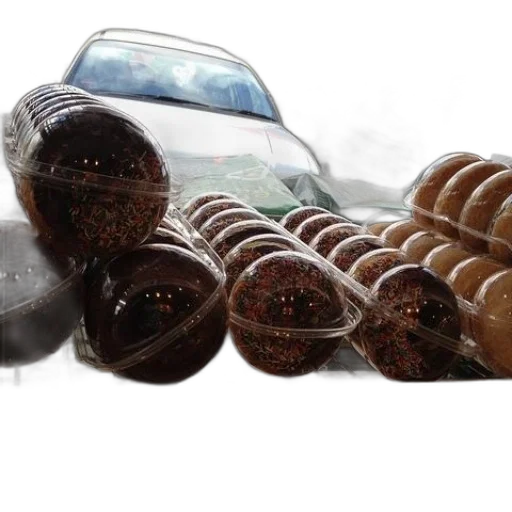 car, food, bottle, photorealistic, 3d render, concept art, earth tones, display transparent PNG cut-out