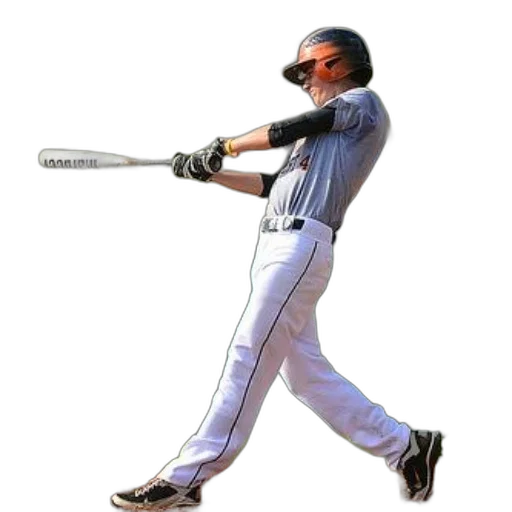 staff, baseball, player, action, wearing, gray, jersey, white transparent PNG cut-out