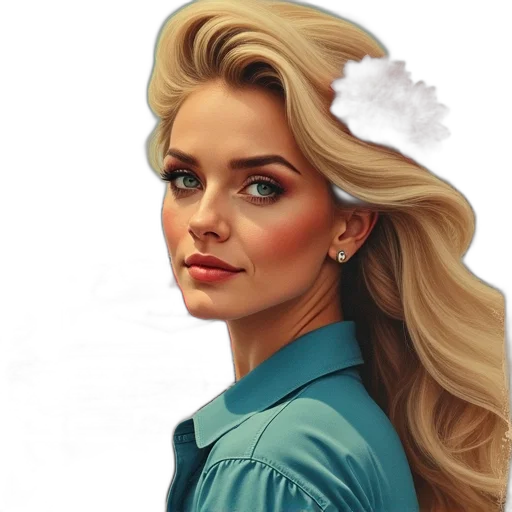face, crown, hair, hat, photorealistic, oil painting, fantasy art, cartoon transparent PNG cut-out