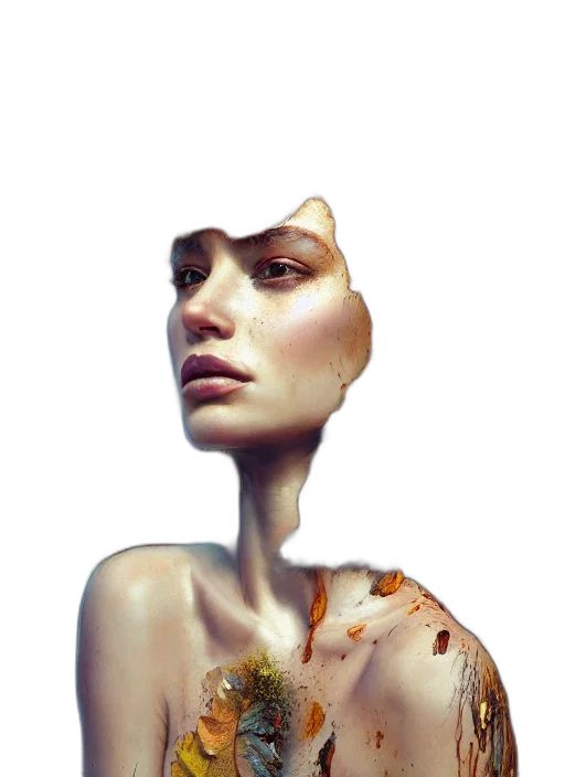 face, jewelry, dress, creature transparent PNG cut-out