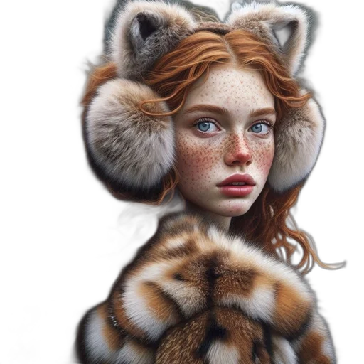 creature, animal, face, jacket, photorealistic, fantasy art, oil painting, concept art transparent PNG cut-out