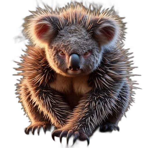 animal, creature, staff, face, 3d render, photorealistic, concept art, pixel art transparent PNG cut-out