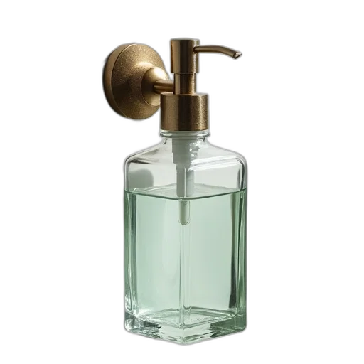 bottle, jewelry, crown, photorealistic transparent PNG cut-out