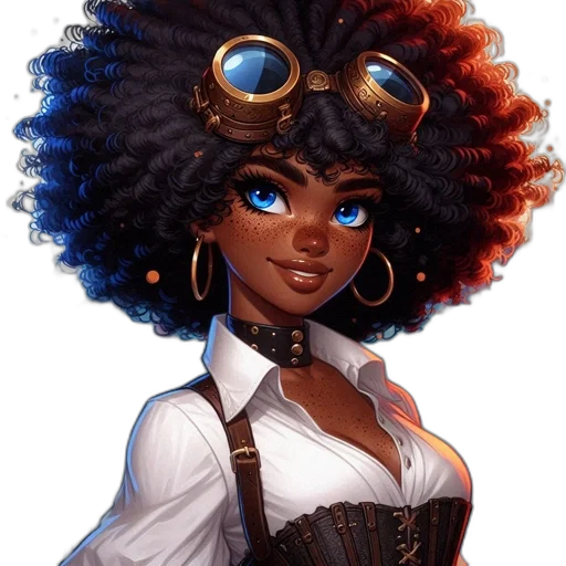 fantasy art, concept art, comic book art, cartoon, digitally, illustrated, female, character transparent PNG cut-out