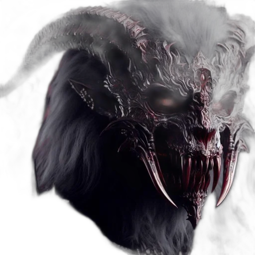 mask, creature, face, animal, concept art, fantasy art, photorealistic, 3d render transparent PNG cut-out