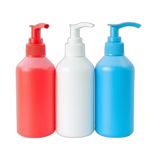 bottle, colorful, three, spray transparent PNG cut-out