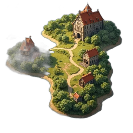 concept art, fantasy art, 3d render, photorealistic transparent PNG cut-out