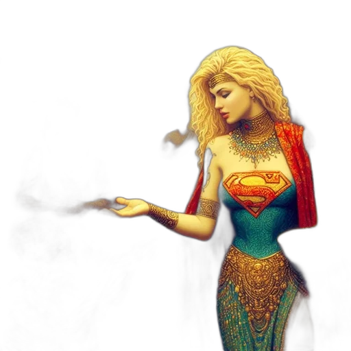 jewelry, dress, fantasy art, comic book art, concept art, pixel art, fire, underwater transparent PNG cut-out