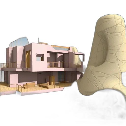 furniture, building, 3d render, concept art, image, modeling, software, interface transparent PNG cut-out