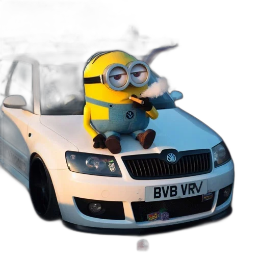 car, animal, robot, 3d render, concept art, photorealistic, underwater, illuminated transparent PNG cut-out