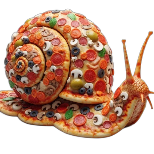 food, jewelry, hat, crown, 3d render, photorealistic, concept art, snail transparent PNG cut-out