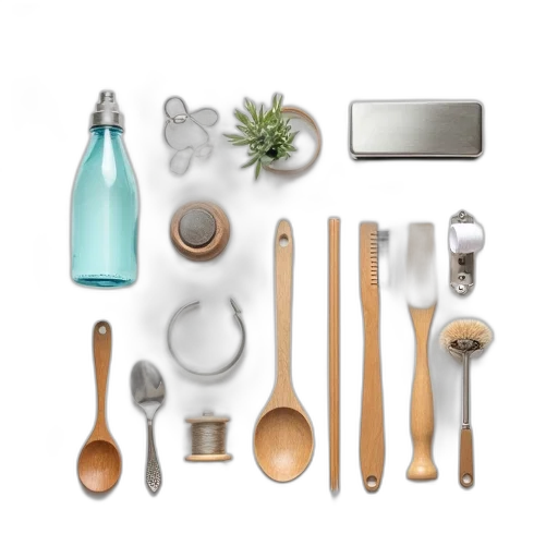 food, furniture, jewelry, 3d render, earth tones, pastel, blue, monochrome transparent PNG cut-out