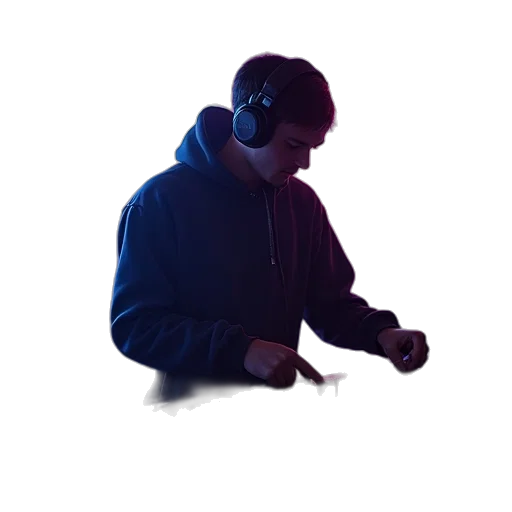 jacket, staff, weapon, face transparent PNG cut-out