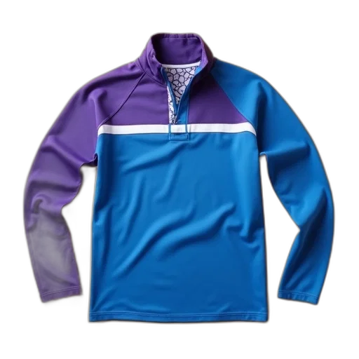jacket, colorful, blue, purple, sports, top, white, trim transparent PNG cut-out