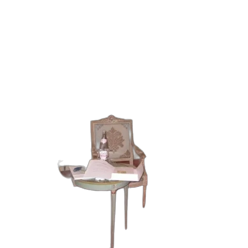 furniture, shoes, hat, crown, 3d render, concept art, photorealistic, vaporwave transparent PNG cut-out