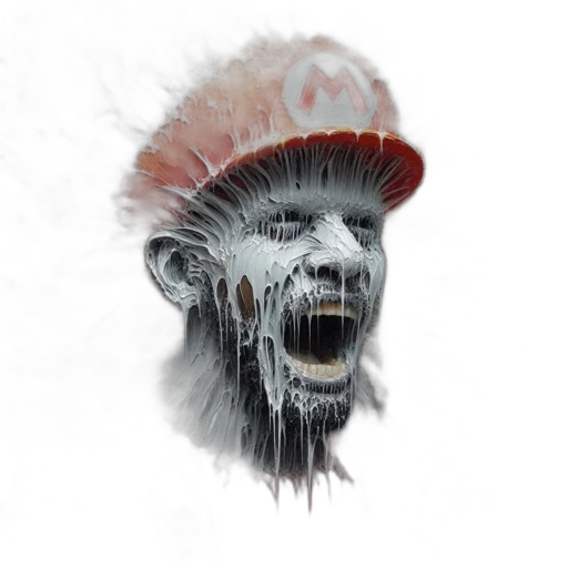creature, face, hat, mask, concept art, photorealistic, 3d render, fantasy art transparent PNG cut-out