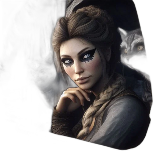 face, mask, staff, dragon, fantasy art, concept art, photorealistic, comic book art transparent PNG cut-out