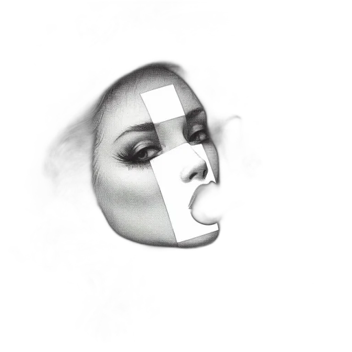 mask, face, robot, jewelry, pencil sketch, photorealistic, concept art, fantasy art transparent PNG cut-out
