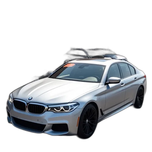 car, weapon, 3d render, photorealistic, concept art, silver, bmw, parked transparent PNG cut-out