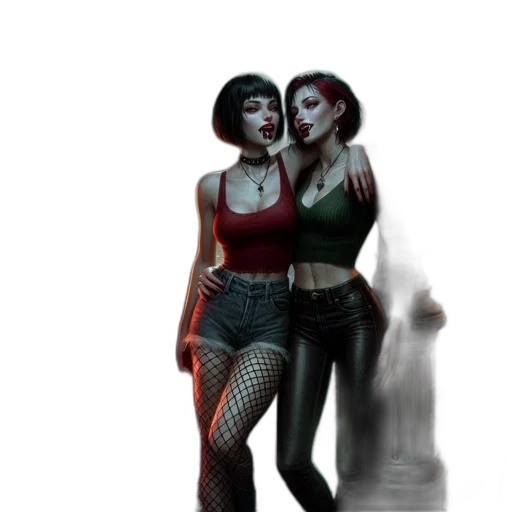 concept art, comic book art, 3d render, cyberpunk, neon lights, outer space, city street, red transparent PNG cut-out