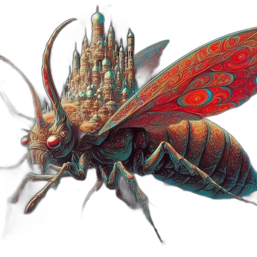 creature, dragon, crown, animal, concept art, fantasy art, 3d render, photorealistic transparent PNG cut-out