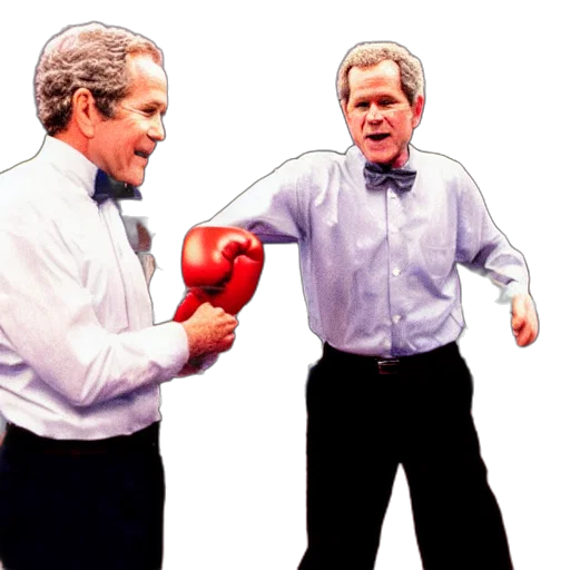 mask, concept art, george, bush, boxing, bob, ross, cinema transparent PNG cut-out