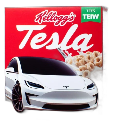 car, food, robot, 3d render, innovative, portrayal, kellogg, cereal transparent PNG cut-out