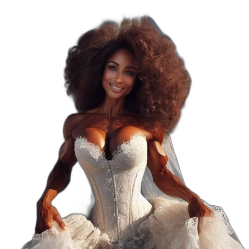 dress, hair, fantasy art, photorealistic, concept art, 3d render, athletically, built transparent PNG cut-out